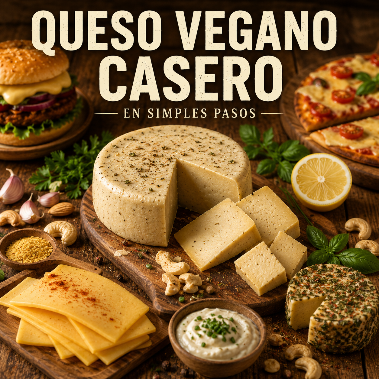 QUESO VEGANO CASERO PASO A PASO MUY FÁCIL