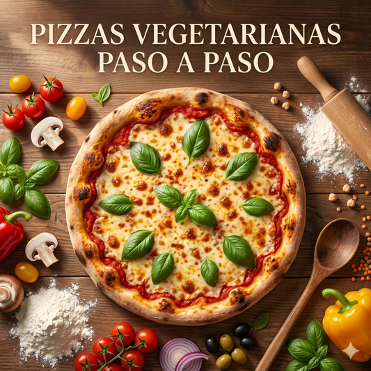 CREÁ LAS MEJORES PIZZAS VEGETARIANAS, MUY RICAS, PASO A PASO